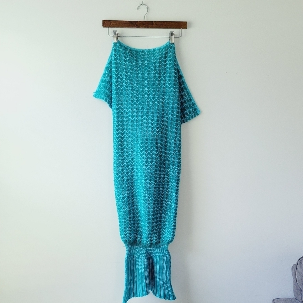 Mermaid crochet tail color green‎